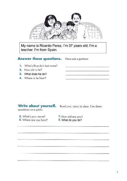 ESL Conversation Activity Worksheet