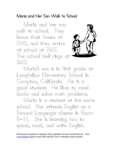 ESL Printing Practice Worksheet