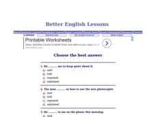 ESL Vocabulary Practice Interactive