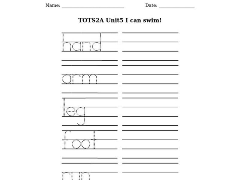 ESL Writing Practice Worksheet