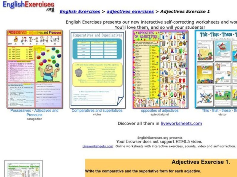 ESL-Adjectives Interactive
