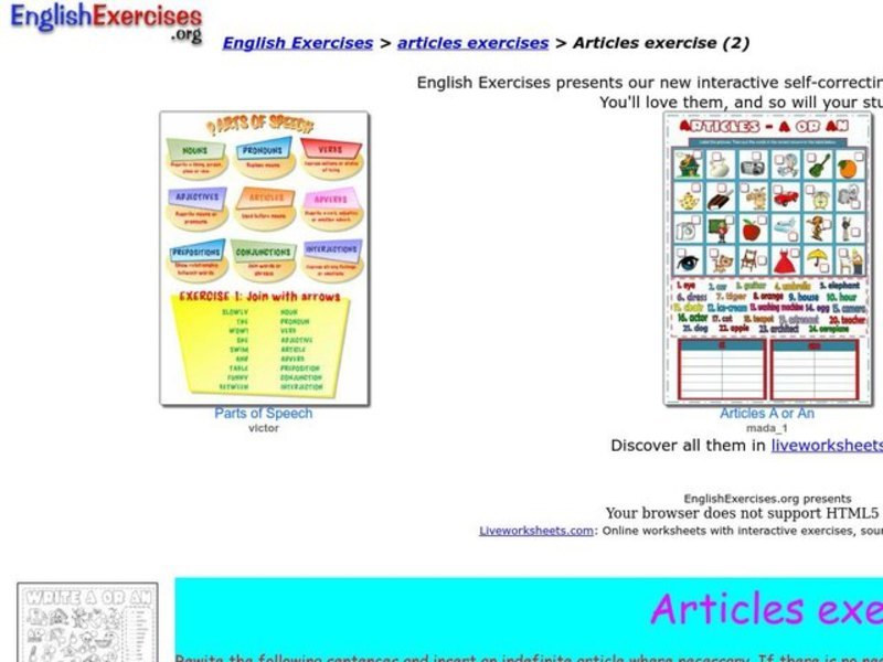 ESL-Articles Interactive