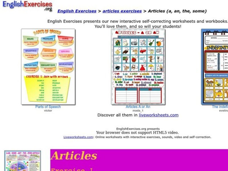ESL-Articles Interactive