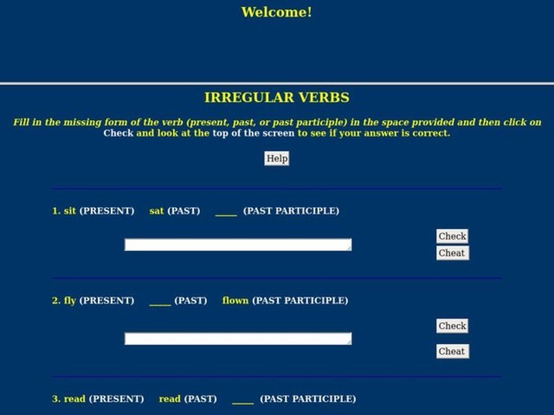ESL-Irregular Verbs Worksheet