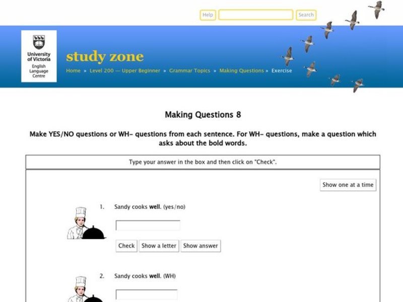 ESL: Making Questions Interactive