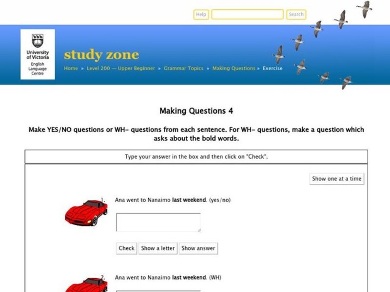 ESL: Making Questions Interactive