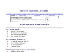 ESL: Matching Sentence Parts Interactive