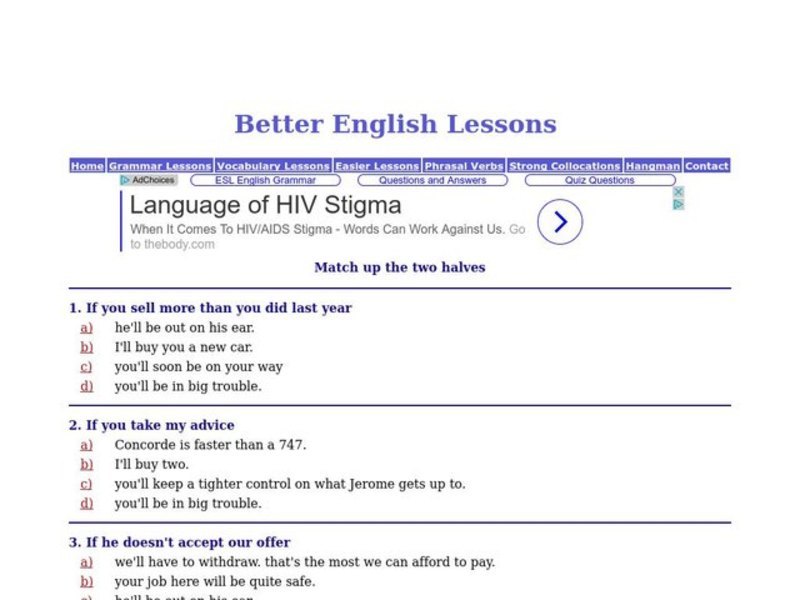 ESL: Matching Sentence Parts Interactive