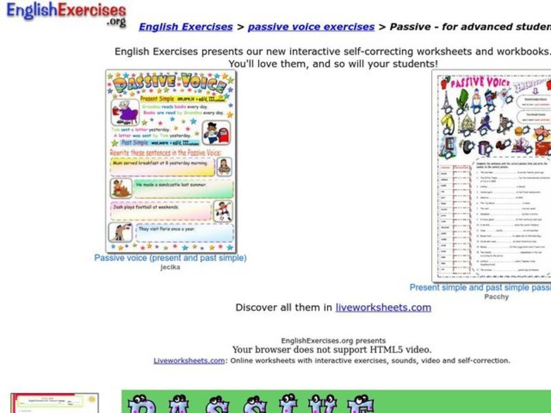 ESL: Passive Voice Interactive