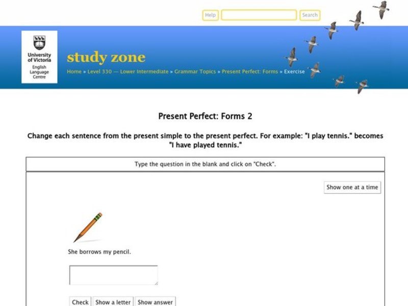 ESL: Present Perfect Tense Interactive
