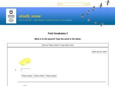ESL: Fruit Vocabulary Interactive