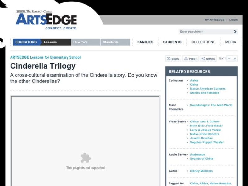 Cinderella Trilogy Lesson Plan