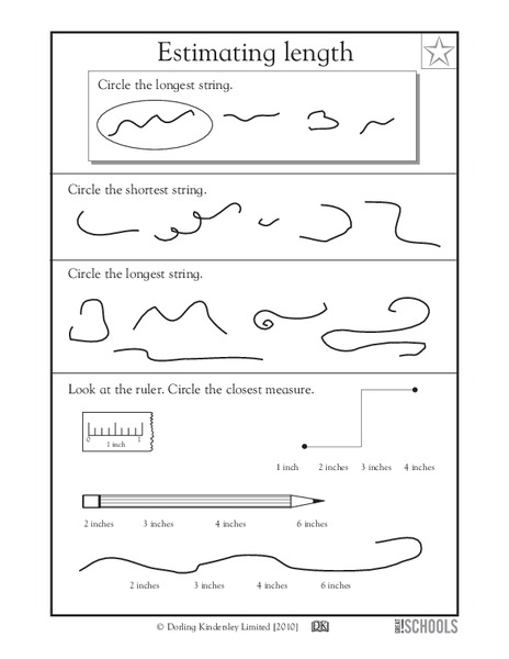 Estimate Length Worksheet