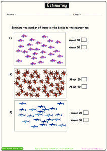 Estimating Worksheet