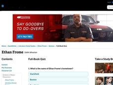 Ethan Frome Quiz Interactive