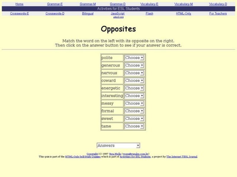 Opposites Interactive