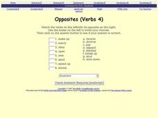 ESL-Opposite Verbs Interactive