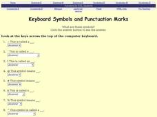 Keyboard Symbols and Punctuation Marks Interactive