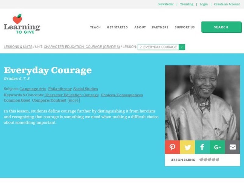Everyday Courage Lesson Plan