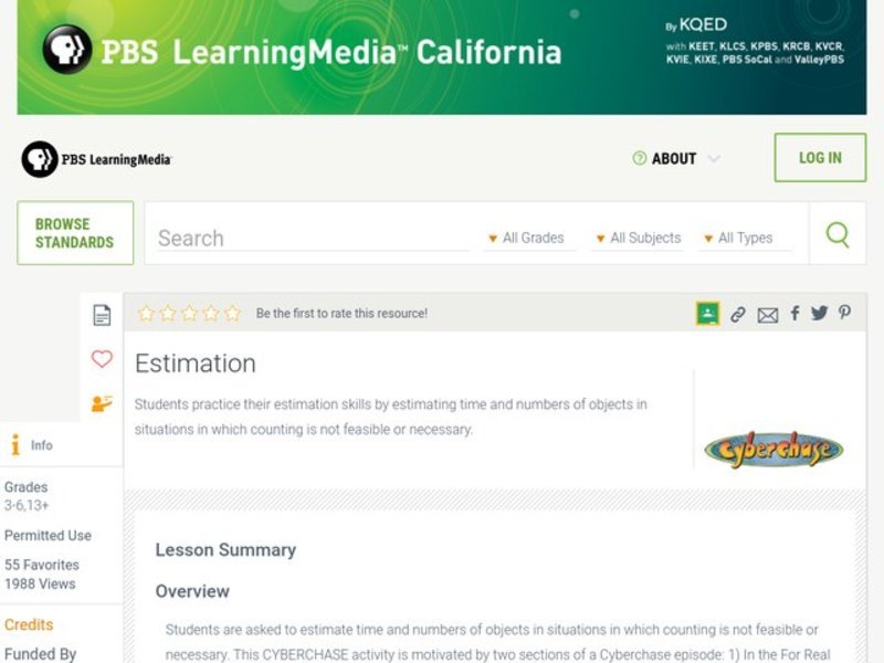 Estimation Lesson Plan