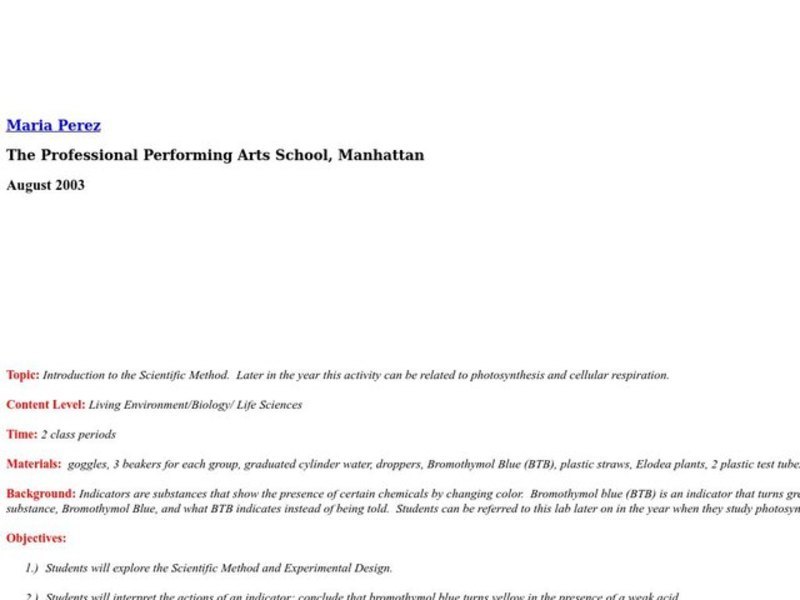 Every Breath You Take Lesson Plan