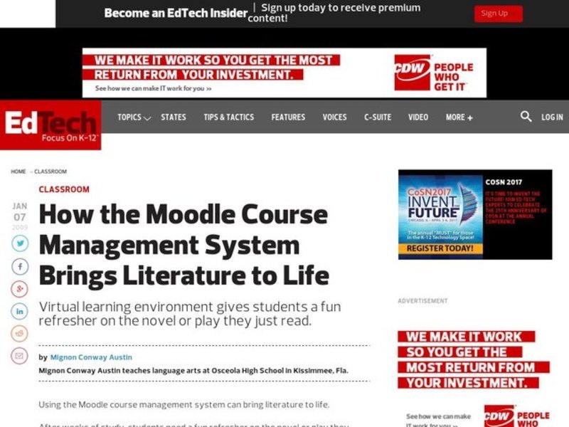 A Novel Idea Lesson Plan