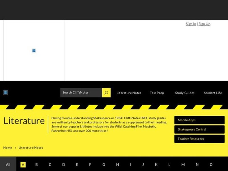 The Catcher in the Rye Character Map Interactive