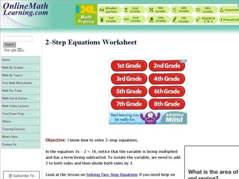 2-Step Equations Interactive