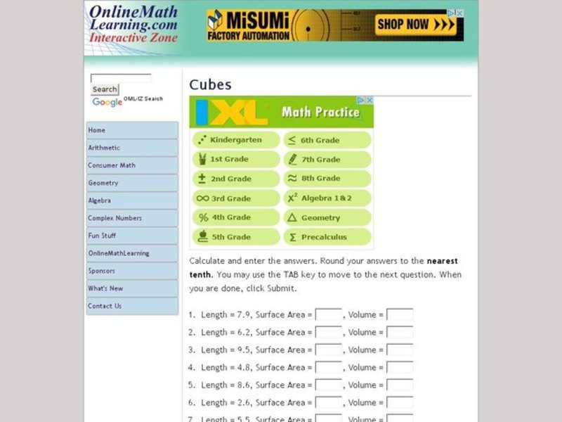 Cubes Online Interactive