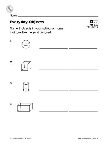 Everyday Objects Worksheet