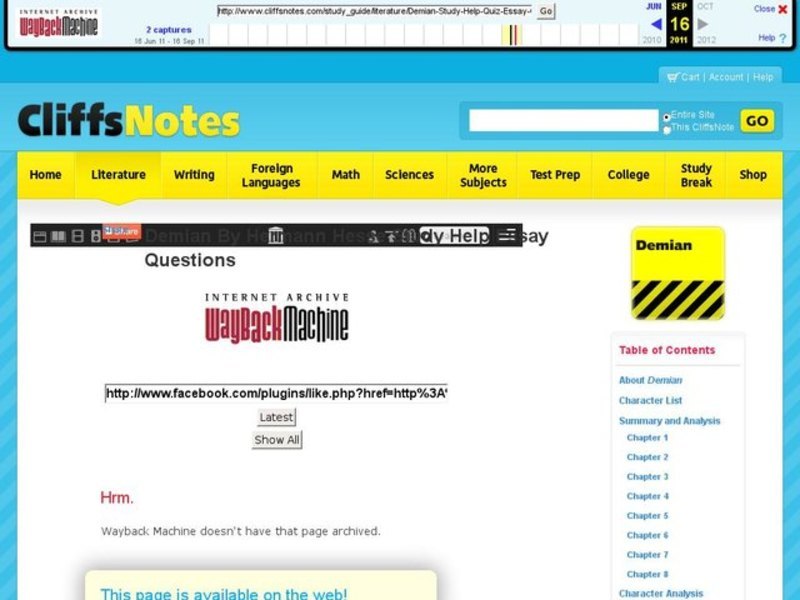 Demian - Essay Questions Interactive