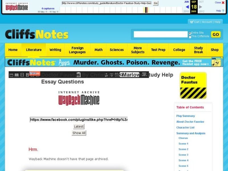 Doctor Faustus - Essay Questions Interactive