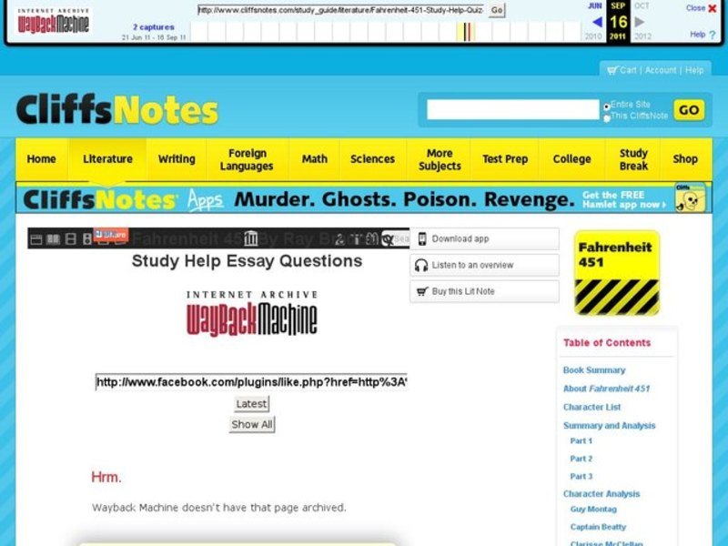 Fahrenheit 451 - Essay Questions Interactive