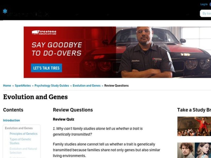 Evolution and Genes Worksheet