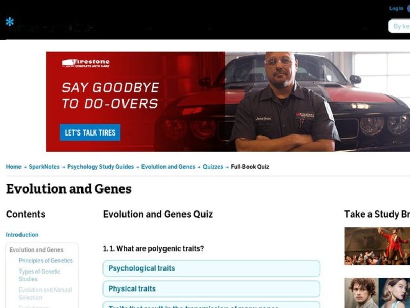 Evolution and Genes Worksheet