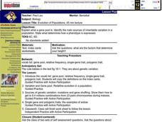 Evolution of Populations Lesson Plan