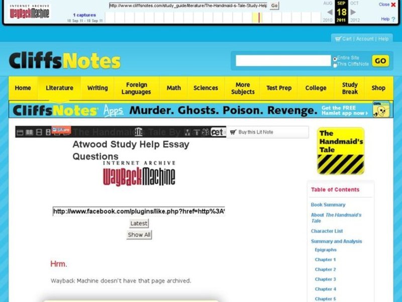 The Handmaid's Tale - Essay Questions Interactive