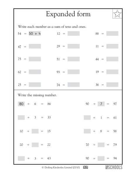 Expanded Form Worksheet