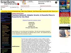 A Peaceful Place is Powerful for the Mind Lesson Plan