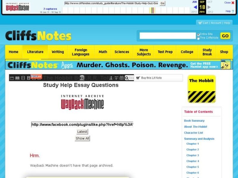 The Hobbit - Essay Questions Interactive