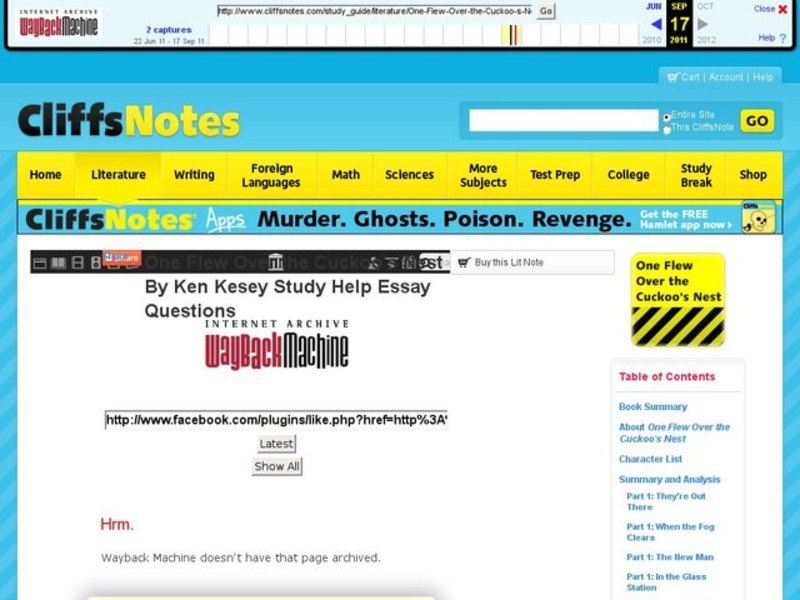 One Flew Over the Cuckoo's Nest by Ken Kesey Interactive
