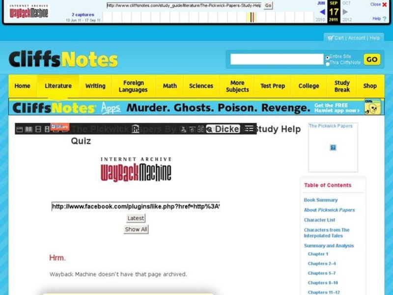 The Pickwick Papers by Charles Dickens Interactive