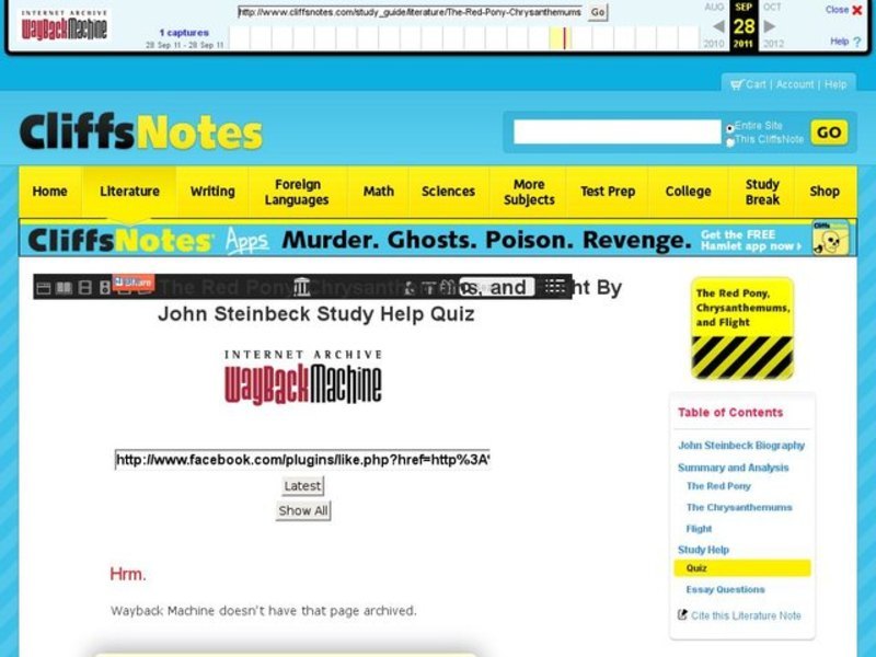 The Red Pony, Chrysanthemums, and Flight by John Steinbeck Interactive
