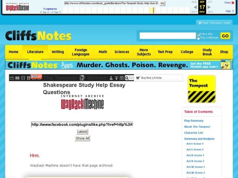 The Tempest by William Shakespeare Interactive
