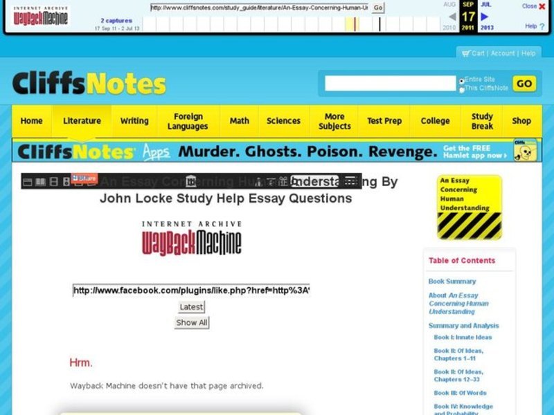 An Essay Concerning Human Understanding - Essay Questions Interactive