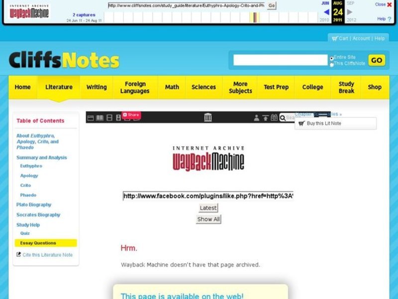 Euthyphro, Apology, Crito, and Phaedo - Essay Questions Interactive