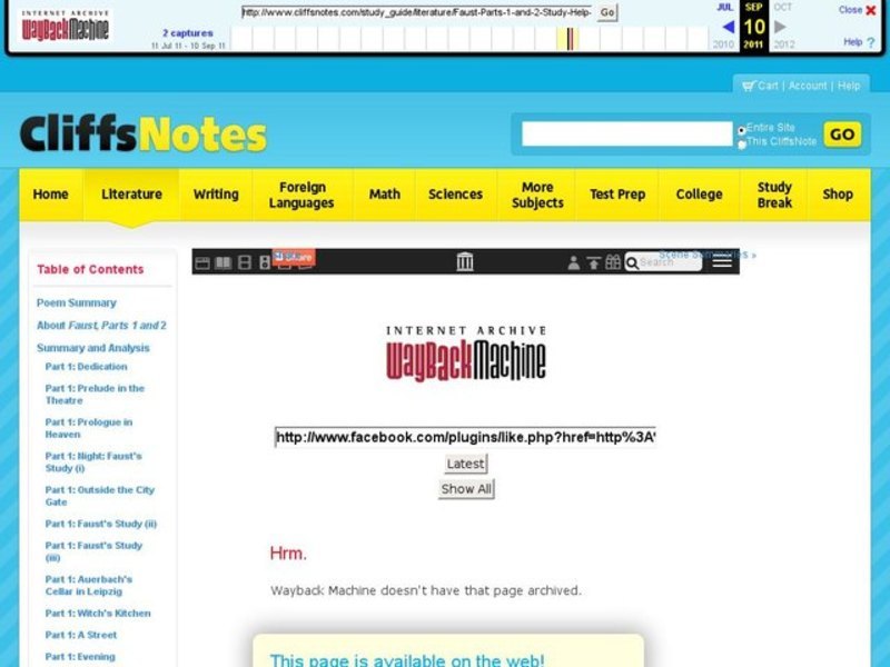 Faust, Parts One and Two Quiz Interactive