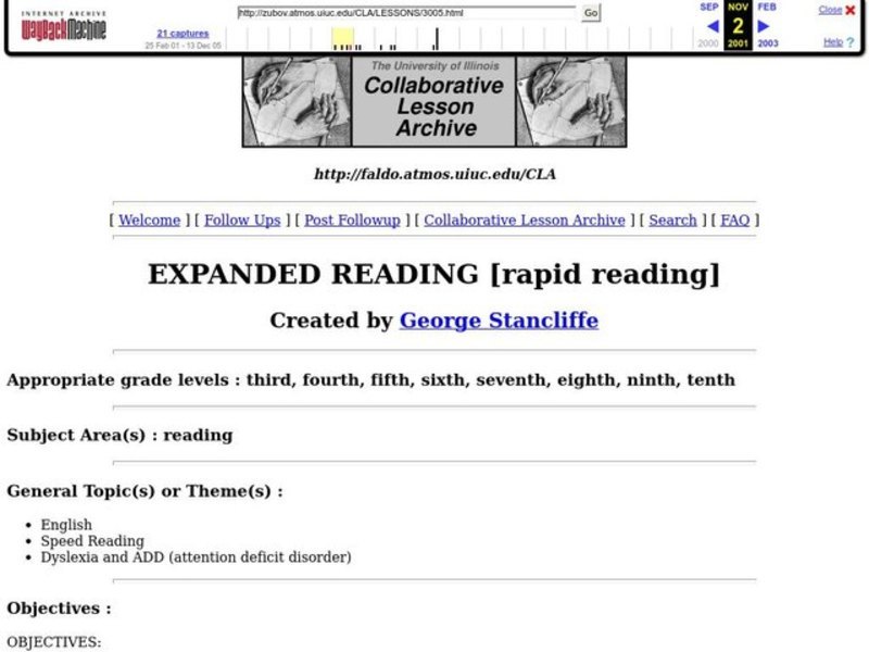 Expanded Reading Lesson Plan
