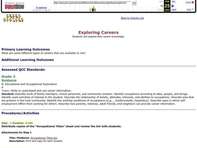 Exploring Careers Lesson Plan
