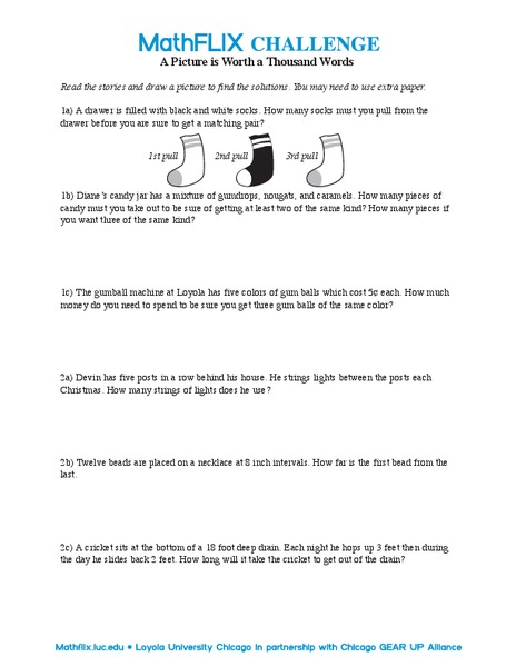 A Picture is Worth a Thousand Words Worksheet